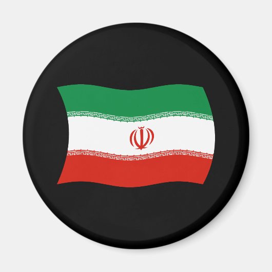 Aimant Drapeau de l'Iran (Devant)