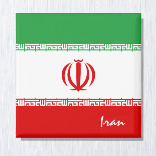 Aimant Drapeau de l'Iran & Amateurs de vacances/sports en