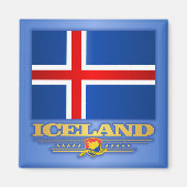 Aimant Drapeau de l'Islande (Devant)
