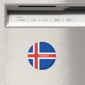 Aimant Drapeau de l'Islande (In Situ (Lave-vaisselle))