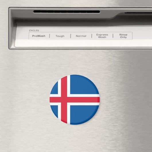 Aimant Drapeau de l'Islande (In Situ (Lave-vaisselle))