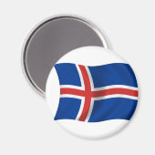 Aimant Drapeau de l'Islande (Recto/Verso)