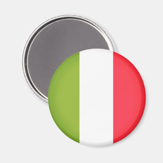 Aimant Drapeau de l'Italie (Recto/Verso)