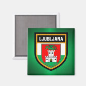 Aimant Drapeau de Ljubljana (Recto/Verso)
