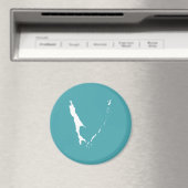 Aimant Drapeau de l'oblast de Sakhaline (In Situ (Lave-vaisselle))