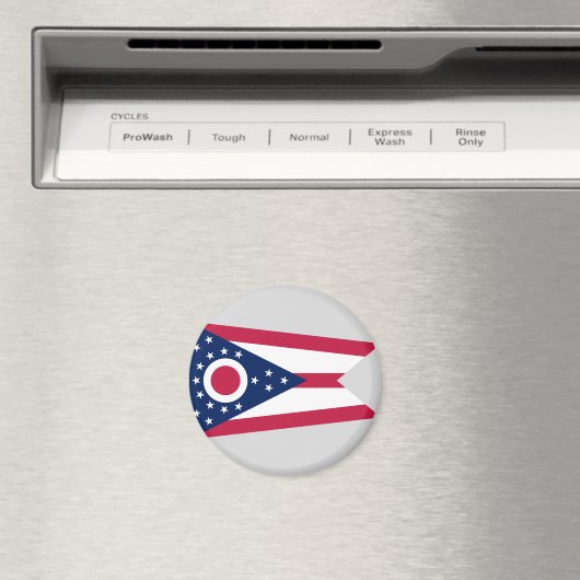 Aimant Drapeau de l'Ohio (In Situ (Lave-vaisselle))