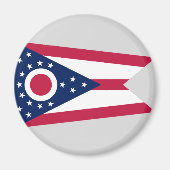 Aimant Drapeau de l'Ohio (Devant)