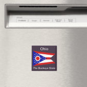 Aimant Drapeau de l'Ohio (In Situ (Lave-vaisselle))