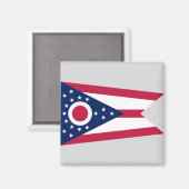 Aimant Drapeau de l'Ohio (Recto/Verso)