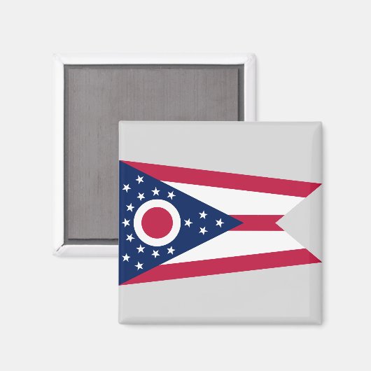 Aimant Drapeau de l'Ohio (Recto/Verso)