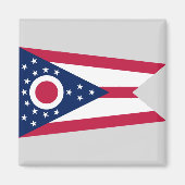 Aimant Drapeau de l'Ohio (Devant)