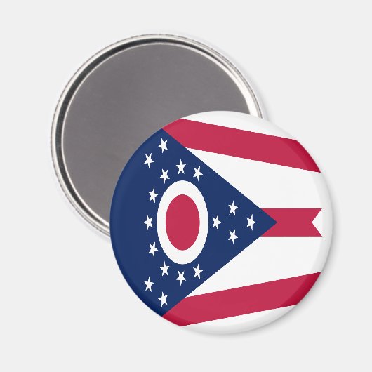 Aimant Drapeau de l'Ohio (Recto/Verso)