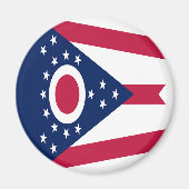 Aimant Drapeau de l'Ohio (Devant)