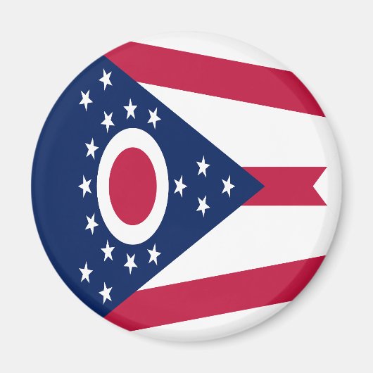 Aimant Drapeau de l'Ohio (Devant)