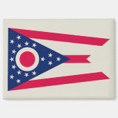 Aimant Drapeau de l'Ohio : la bannière Buckeye State (Recto)