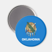Aimant Drapeau de l'Oklahoma (Recto/Verso)