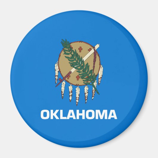 Aimant Drapeau de l'Oklahoma (Devant)