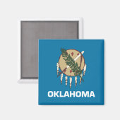 Aimant drapeau de l'Oklahoma (Recto/Verso)