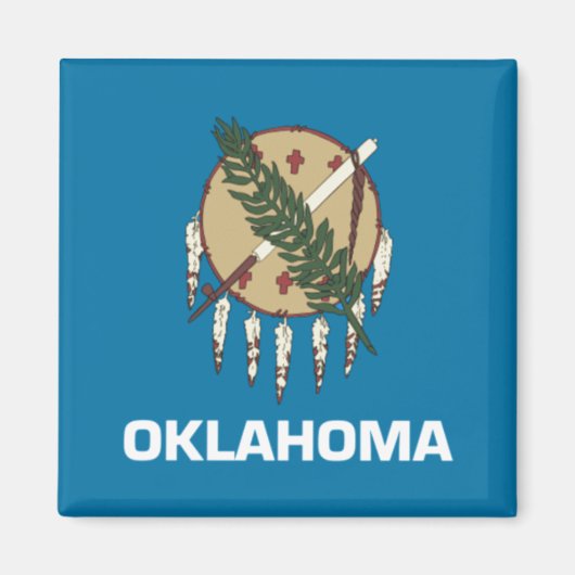 Aimant drapeau de l'Oklahoma (Devant)