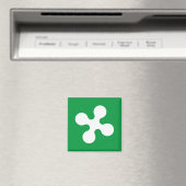 Aimant Drapeau de Lombardie (Italie) (In Situ (Lave-vaisselle))
