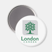 Aimant Drapeau de London (Ontario) (Recto/Verso)