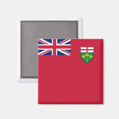Aimant drapeau de l'Ontario (Recto/Verso)