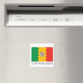 Aimant Drapeau de Los Angeles (In Situ (Lave-vaisselle))