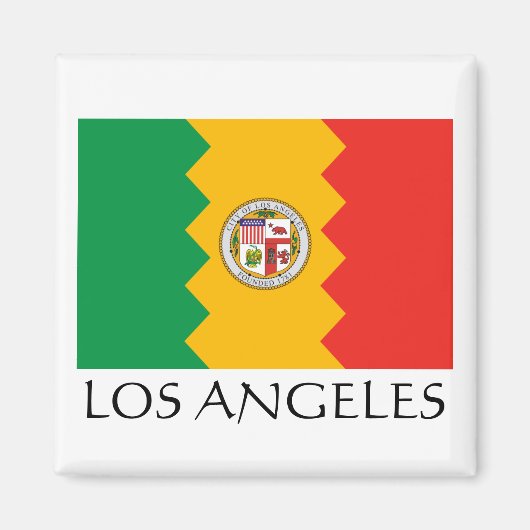 Aimant Drapeau de Los Angeles (Devant)