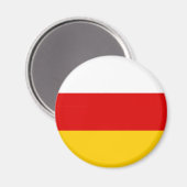 Aimant Drapeau de l'Ossétie du Sud (Recto/Verso)