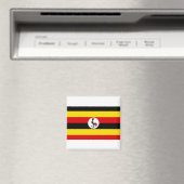Aimant Drapeau de l'Ouganda (In Situ (Lave-vaisselle))