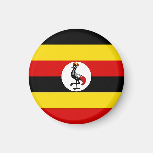 Aimant Drapeau de l'Ouganda (Devant)