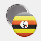Aimant Drapeau de l'Ouganda (Recto/Verso)