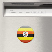 Aimant Drapeau de l'Ouganda (In Situ (Lave-vaisselle))