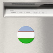 Aimant Drapeau de l'Ouzbékistan (In Situ (Lave-vaisselle))