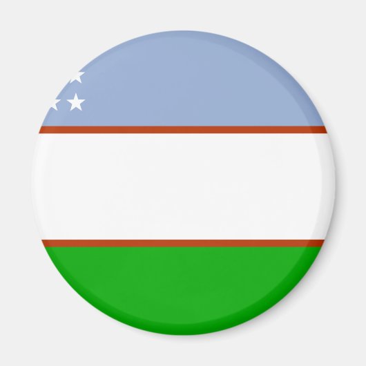 Aimant Drapeau de l'Ouzbékistan (Devant)