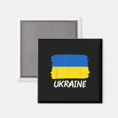 Aimant Drapeau de l'Ukraine (Recto/Verso)