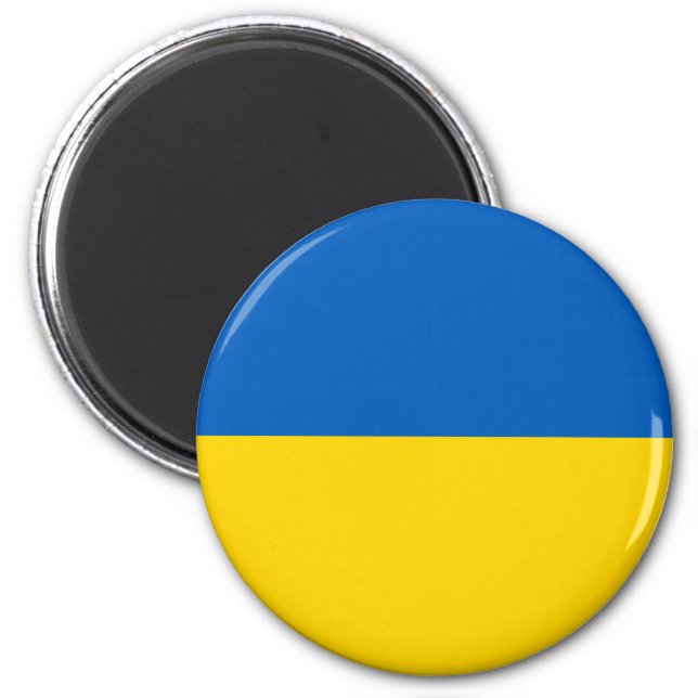 Aimant Drapeau de l'Ukraine - Drapeau ukrainien - П р а п (Devant)