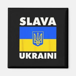 Aimant Drapeau de l'Ukraine Fierté Slava Ukraini 2