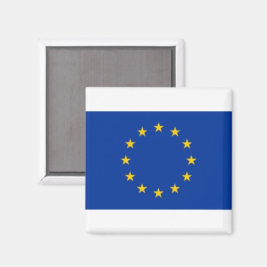 Aimant Drapeau de l'Union européenne (Recto/Verso)