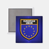 Aimant Drapeau de l'Union européenne (Recto/Verso)