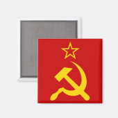 Aimant Drapeau de l'URSS - Drapeau de l'Union soviétique (Recto/Verso)