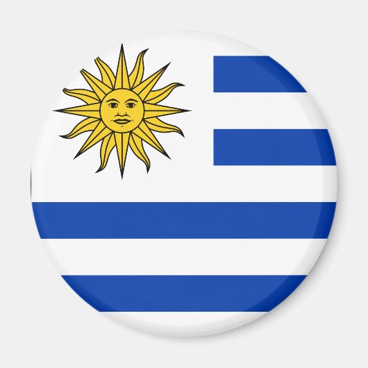 Aimant Drapeau de l'Uruguay (Devant)
