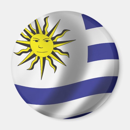 Aimant Drapeau de l'Uruguay (Devant)