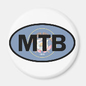 Aimant Drapeau de l'Utah VTT (Devant)