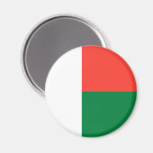 Aimant Drapeau de Madagascar (Recto/Verso)
