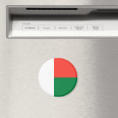 Aimant Drapeau de Madagascar (In Situ (Lave-vaisselle))