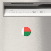 Aimant Drapeau de Madagascar (In Situ (Lave-vaisselle))