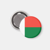 Aimant Drapeau de Madagascar (Recto/Verso)