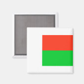 Aimant Drapeau de Madagascar (Recto/Verso)