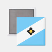 Aimant Drapeau de Madison (Wisconsin) (Recto/Verso)